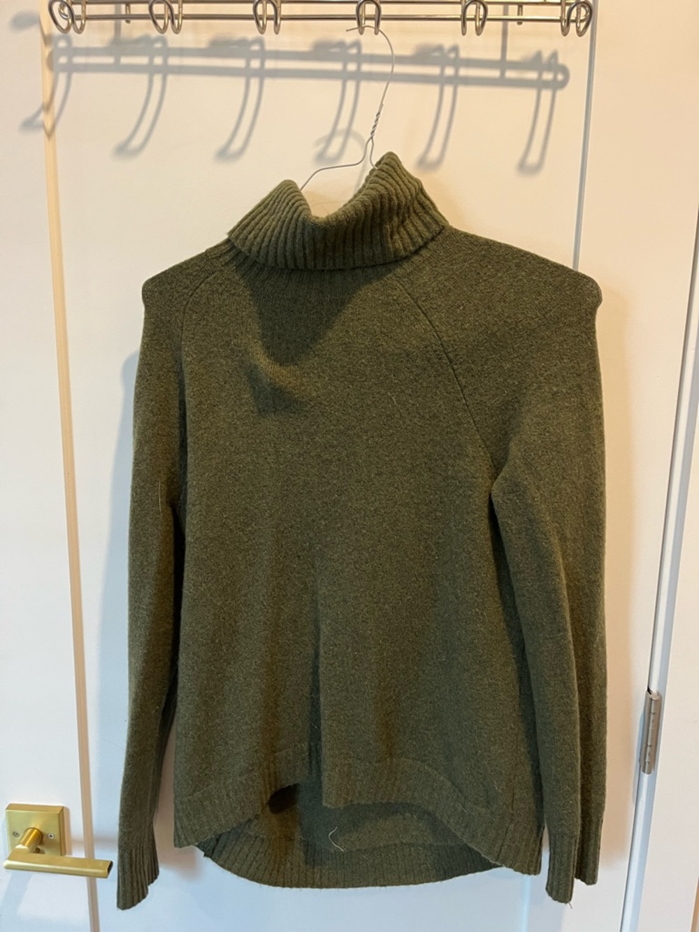 J. Crew Olive Green Turtleneck Sweater